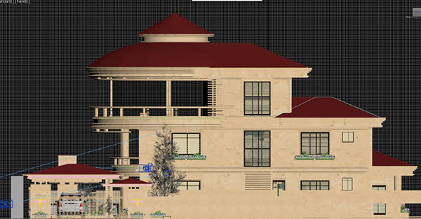 طراحی و دیتیل اجرایی سقف شیبدار بامبو روف